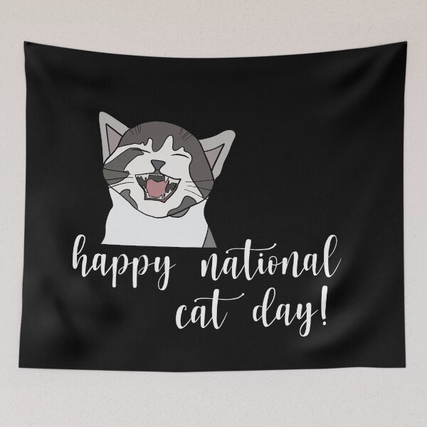 Item preview, Happy National Cat Day designed and sold by CaitlinCerys.