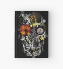 steam powered skull Hardcover Journal