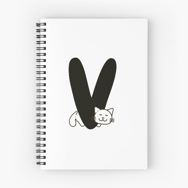 Item preview, Personalized Cat Initial V designed and sold by TheFamilyVan.