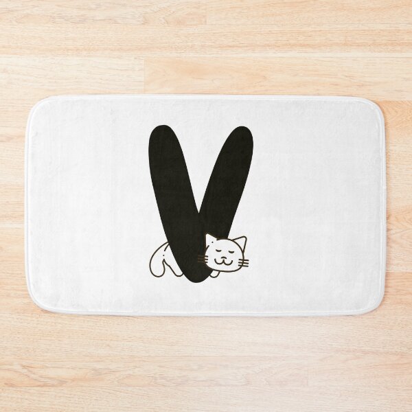 Item preview, Personalized Cat Initial V designed and sold by TheFamilyVan.