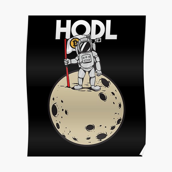 HODL Bitcoin, Cryptocurrency Funny Poster