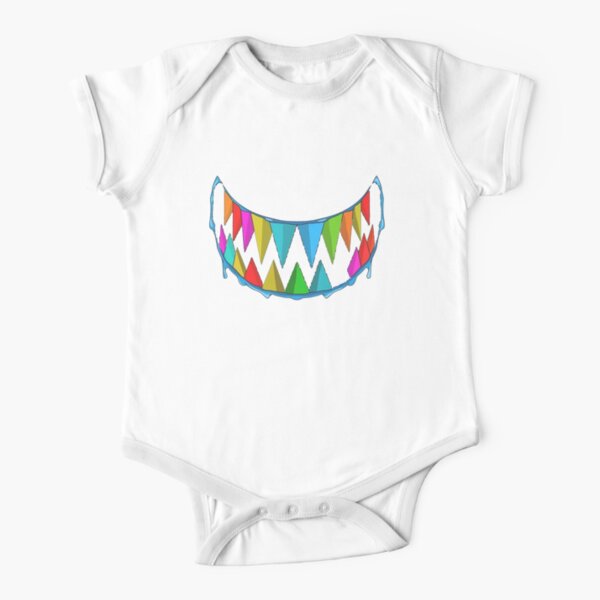 gooba shark Short Sleeve Baby One-Piece