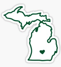 Green & White Sticker