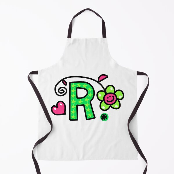 Item preview, Letter R abc monogram hand drawn colorful alphabet designed and sold by funwithletters.