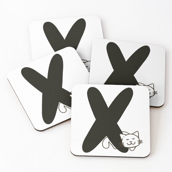 Item preview, Personalized Cat Initial X designed and sold by TheFamilyVan.