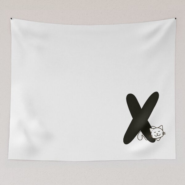 Item preview, Personalized Cat Initial X designed and sold by TheFamilyVan.