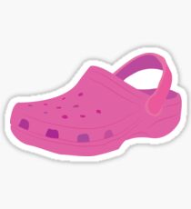 Pink Croc Shoe Sticker