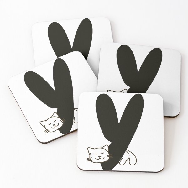 Item preview, Personalized Cat Initial Y designed and sold by TheFamilyVan.