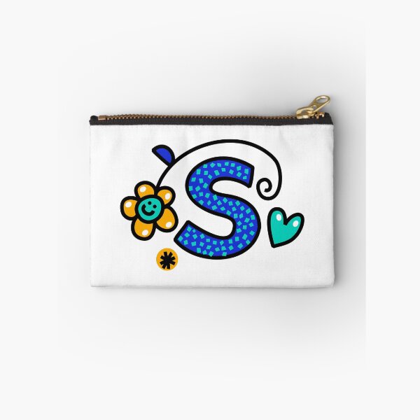 Item preview, Letter S abc monogram hand drawn colorful alphabet designed and sold by funwithletters.