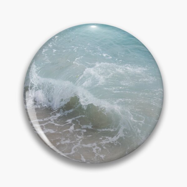 Item preview, blue ozean wave at the beach designed and sold by moonaliara.