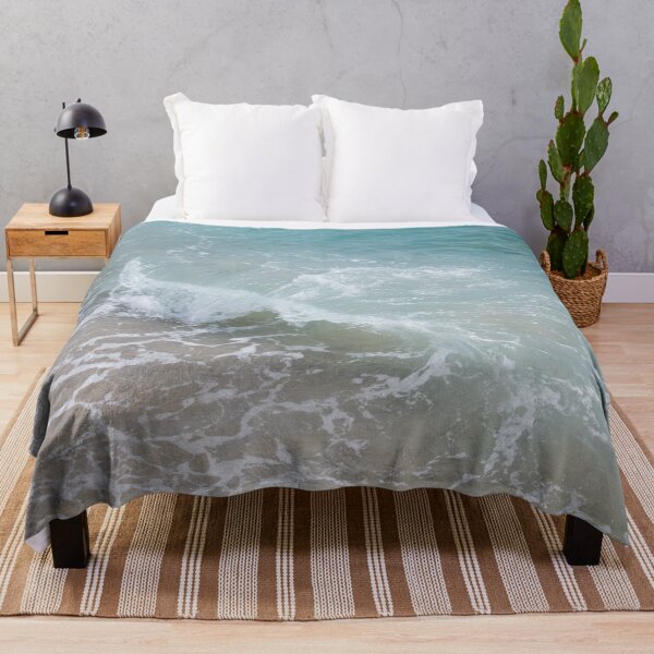 Item preview, blue ozean wave at the beach designed and sold by moonaliara.