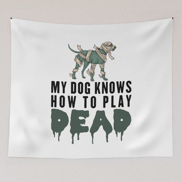 Item preview, Funny Pet Plays Dead Trick | Mummy Wrap Dog designed and sold by Maria Garcia.