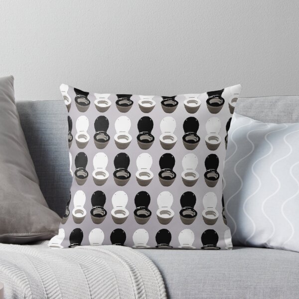 Item preview, Repeating Pattern Toilet Photo Black & White Pop Art designed and sold by jessephotoart.