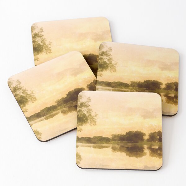 Item preview, Sunset on a summer pond. designed and sold by floraaplus.