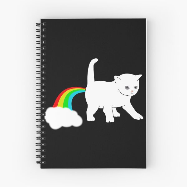 Item preview, cat farting a rainbow designed and sold by KikasArt.