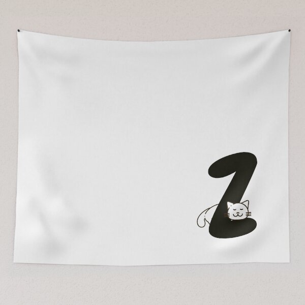 Item preview, Personalized Cat Initial Z designed and sold by TheFamilyVan.