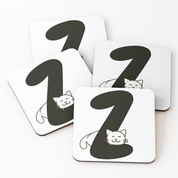 Item preview, Personalized Cat Initial Z designed and sold by TheFamilyVan.