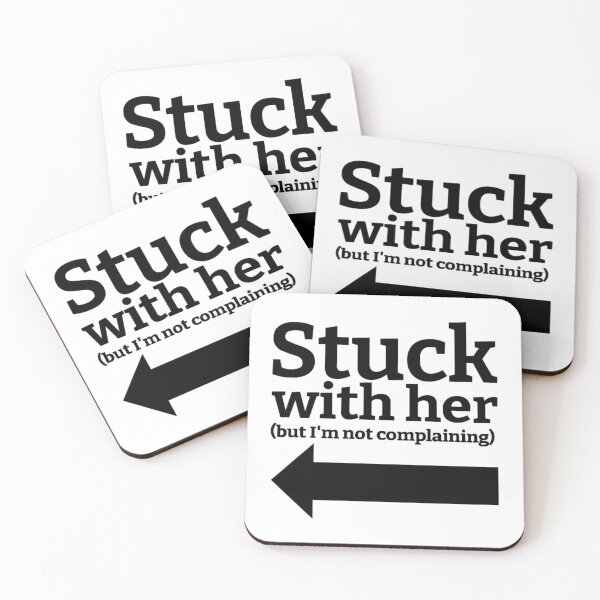 Item preview, Stuck With Her (But I'm Not Complaining) Drawing (Left Arrow) designed and sold by lovebubbles5.