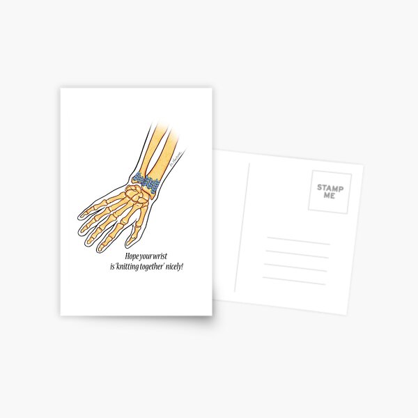 Healing Wrist Fracture Postcard