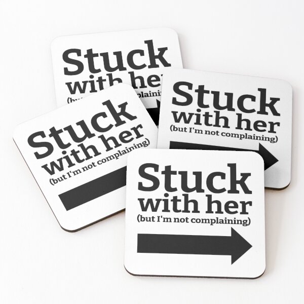 Item preview, Stuck With Her (But I'm Not Complaining) Drawing (Right Arrow) designed and sold by lovebubbles5.