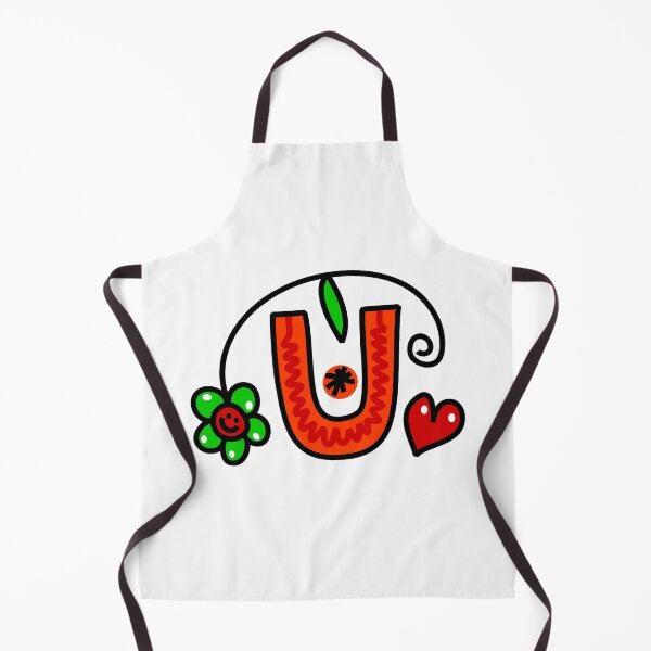 Item preview, Letter U abc monogram hand drawn colorful alphabet designed and sold by funwithletters.