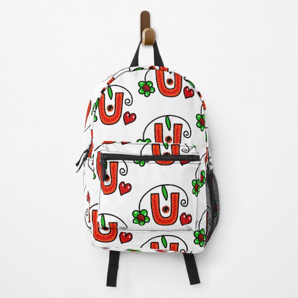 Item preview, Letter U abc monogram hand drawn colorful alphabet designed and sold by funwithletters.