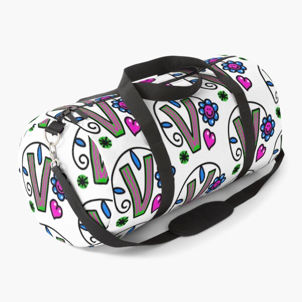 Item preview, Letter V abc monogram hand drawn colorful alphabet designed and sold by funwithletters.