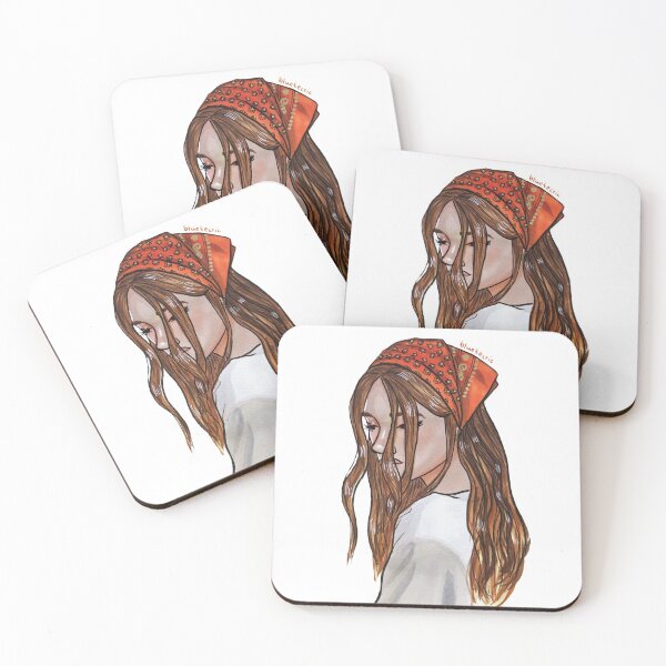 Item preview, girl with orange bandana designed and sold by bluetectic.