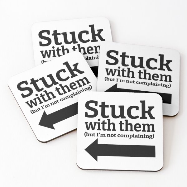 Item preview, Stuck With Them (But I'm Not Complaining) Drawing (Left Arrow) designed and sold by lovebubbles5.