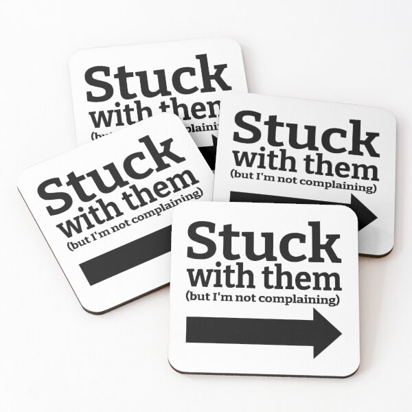 Item preview, Stuck With Them (But I'm Not Complaining) Drawing (Right Arrow) designed and sold by lovebubbles5.