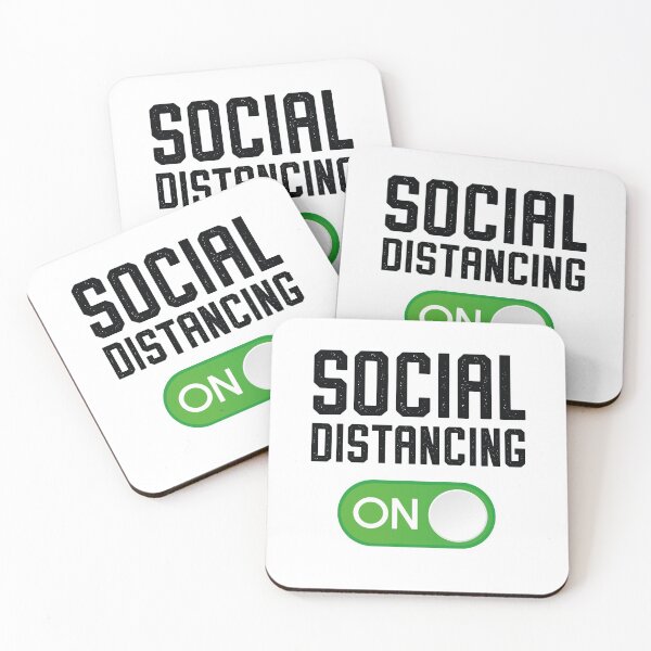 Item preview, Social Distancing ON Virus gift mask nerd designed and sold by teeseeds.