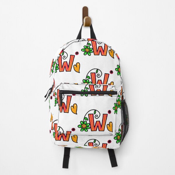 Item preview, Letter W abc monogram hand drawn colorful alphabet designed and sold by funwithletters.