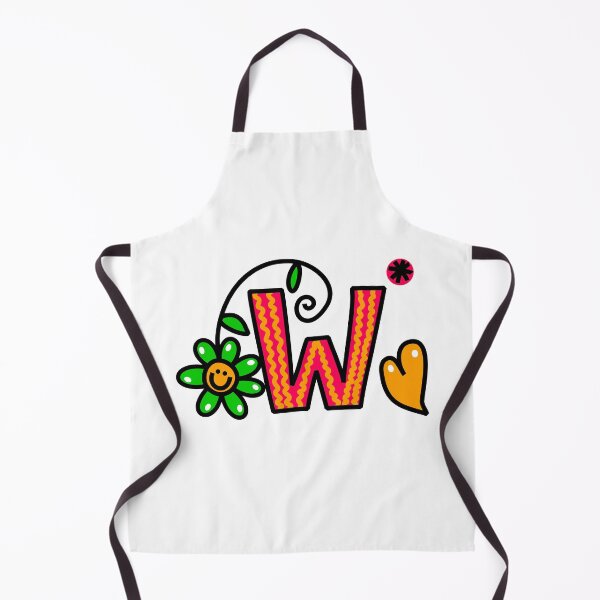 Item preview, Letter W abc monogram hand drawn colorful alphabet designed and sold by funwithletters.