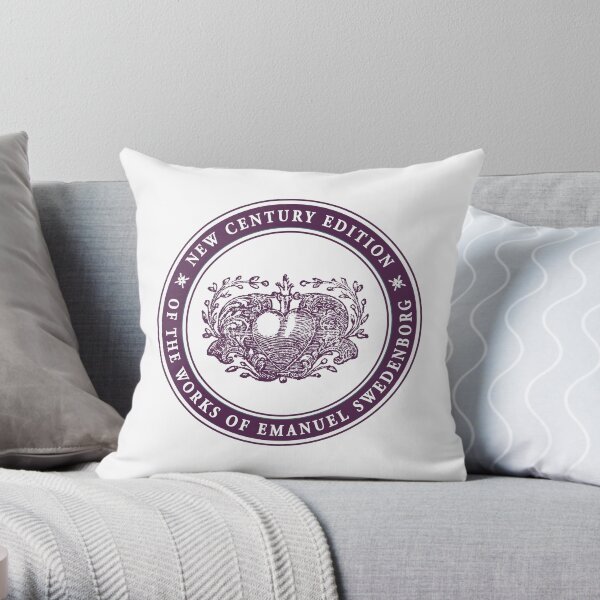 NCE logo purple Throw Pillow