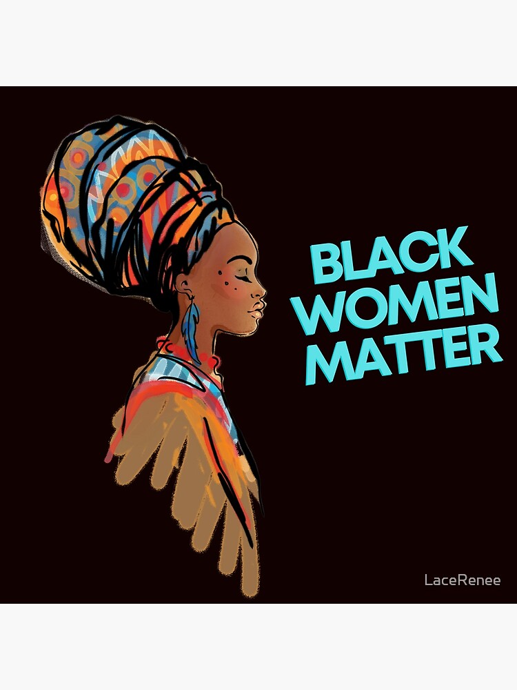 Disover Black Women Matter Premium Matte Vertical Poster