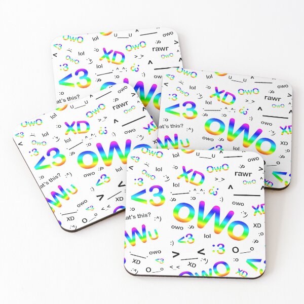 Item preview, White Background Rainbow Emoji Pattern designed and sold by Bumblefuzzies.