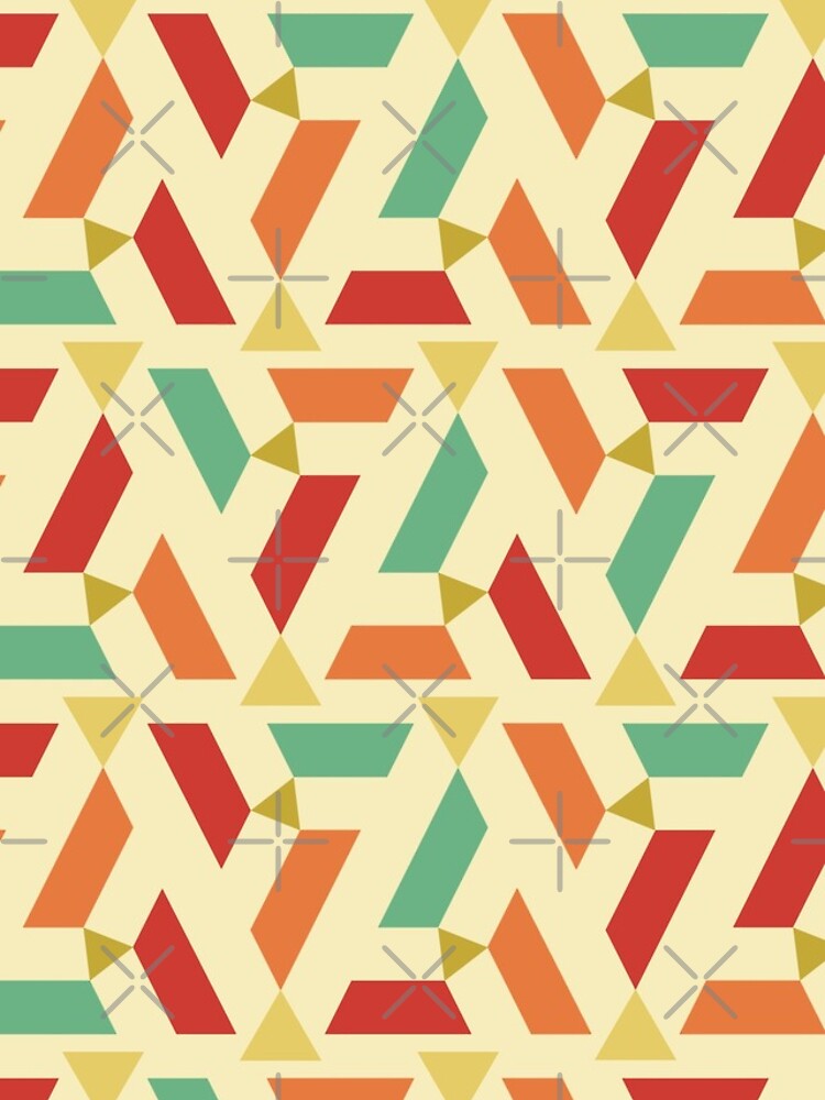 Thumbnail 4 of 4, iPhone Case, Modern Triangular Pattern designed and sold by gooddesignart.