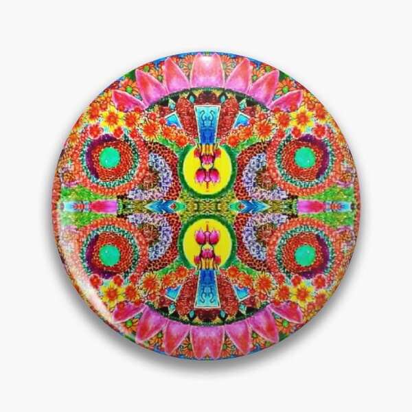 Item preview, Colourful mandala floral repeat patterned girly design art designed and sold by Nma-ArtBrand.
