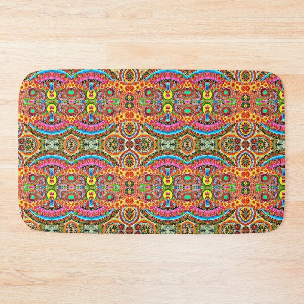 Item preview, Colourful mandala floral repeat patterned girly design art designed and sold by Nma-ArtBrand.