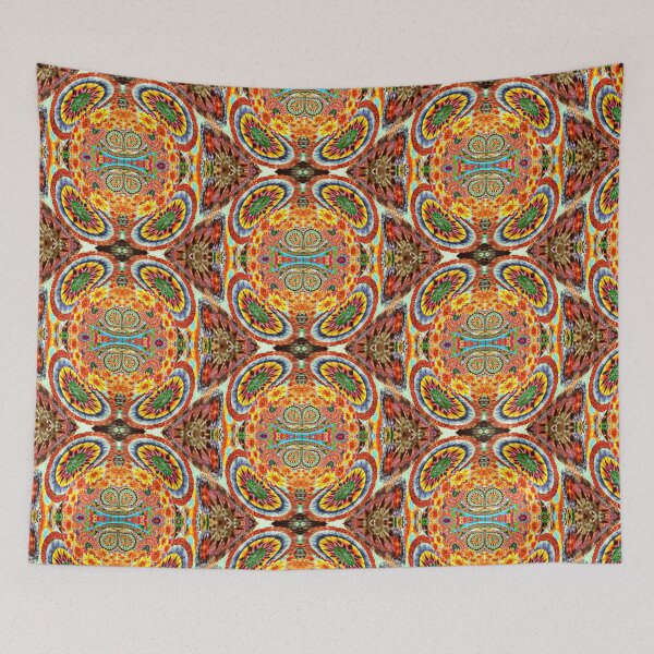 Item preview, Colourful mandala floral repeat patterned girly design art designed and sold by Nma-ArtBrand.