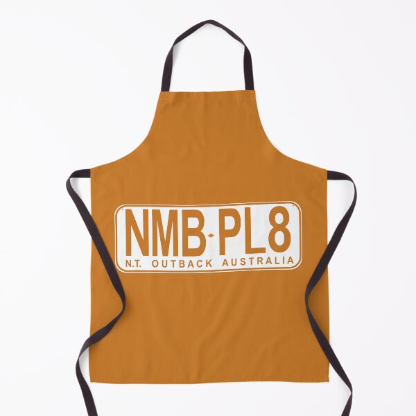 Item preview, NMB.PL8 NT Northern Territory "Number Plate" Number Plate T-Shirt NMB.PL8 Custom Ochre Design White Background License Plate designed and sold by JohnnyMyass.