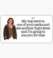 Another Dog's Feces Lady Parks and Recreation Sticker