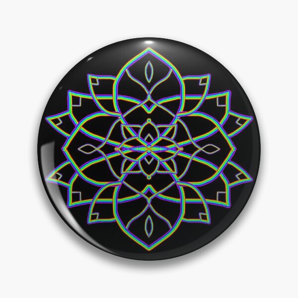 Item preview, Rainbowdelic Mandala Flower  designed and sold by Deborah Camp.