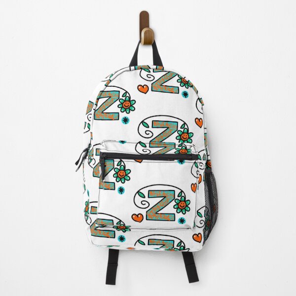 Item preview, Letter Z abc monogram hand drawn colorful alphabet designed and sold by funwithletters.