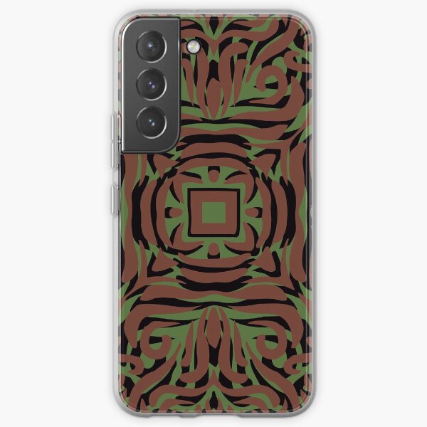 Khaki Swirly Mandala Samsung Galaxy Soft Case