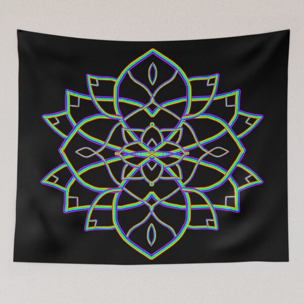 Item preview, Rainbowdelic Mandala Flower  designed and sold by Deborah Camp.