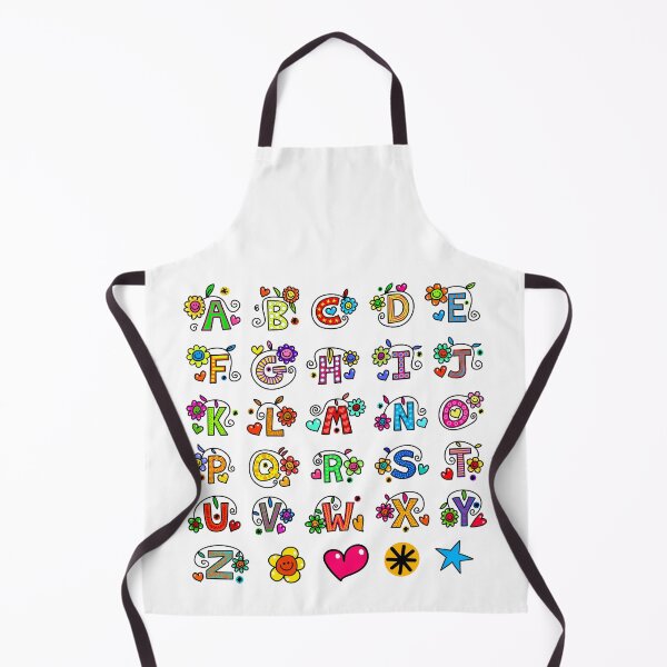 Item preview, Whole Alphabet abc monogram hand drawn colorful alphabet designed and sold by funwithletters.