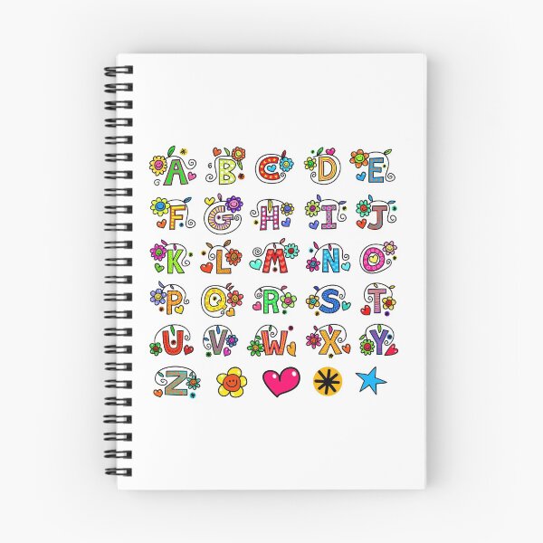 Artikelvorschau, Ganzes Alphabet abc Monogramm handgezeichnetes buntes Alphabet entworfen und verkauft von funwithletters.