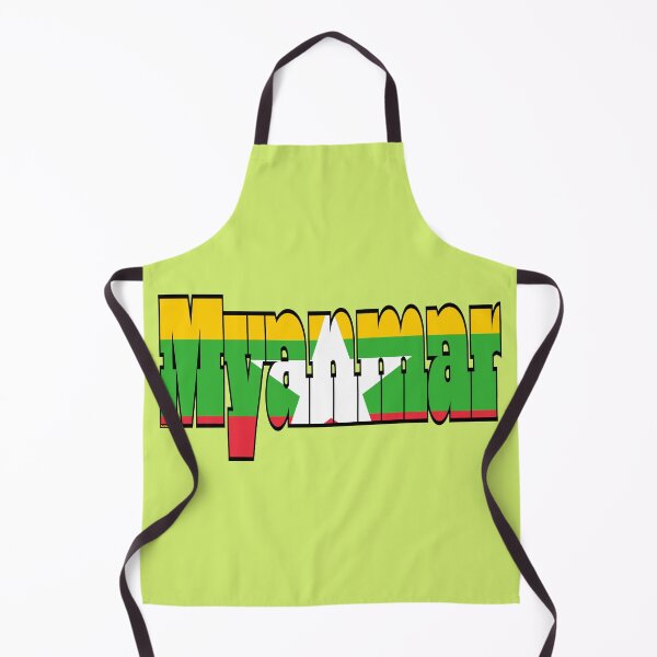 Item preview, Myanmar Font with Myanmar Flag designed and sold by Havocgirl.