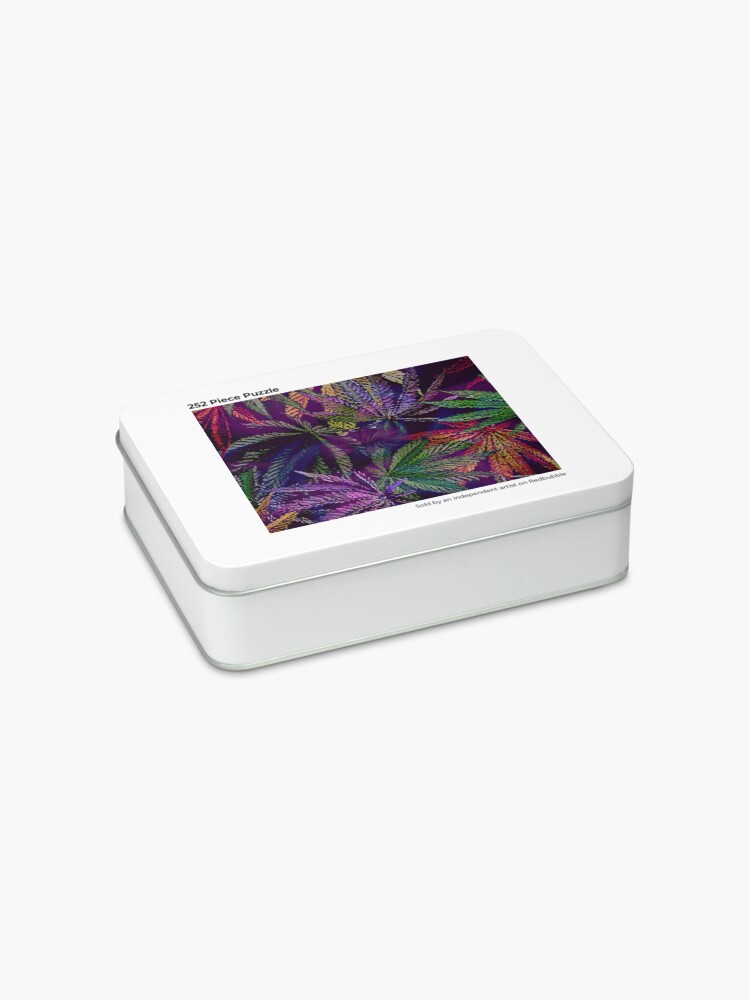 Alternate view of Psychedelic Marijuana Cannabis Leaves Jigsaw Puzzle